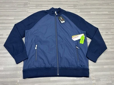 Chaqueta híbrida de golf RLX Ralph Lauren lana Primaloft para hombre mediana azul circonita azul marino $298 Foto 1 de 4