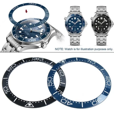 38mm Fashion Ceramic Bezel Insert for Omega Sei ko SKX007/009 Watches US - Image 1 of 4