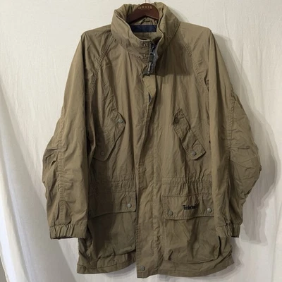 Timberland Vintage 97’ Y2k Hombres L Clima Capucha Cremallera Completa Capucha Exterior Chaqueta Verde Foto 1 de 4