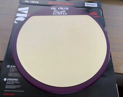Almohadilla de batería de práctica Vic Firth Slimpad ligeramente sucia en la espalda probada desde Japón VHT Foto 1 de 4