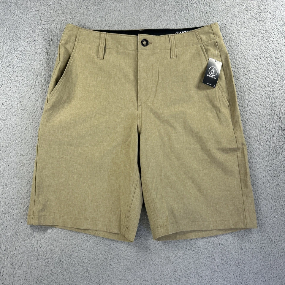 Pantalones Cortos Volcom Para Hombres 31 Tostado Caqui Queroseno Híbrido Surf y Césped 4 Vías Elastizados NUEVO Foto 1 de 4
