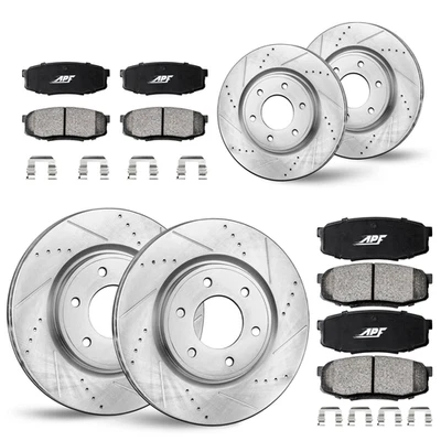 For Chevrolet Trailblazer (02-05) Full Brake Kit F&R Rotors+Pads - Image 1 of 4