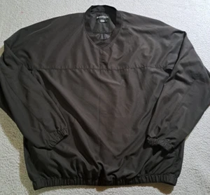 FootJoy Maglione Uomo Nero Manica Lunga Giacca a Vento Leggera Camicia / Taglia L - Foto 1 di 8