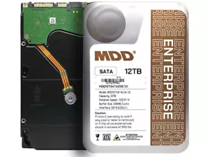 MDD 12TB 256MB Cache 7200RPM SATA 6.0Gb/s 3.5" Enterprise, NAS, CCTV Hard Drive - Picture 1 of 6