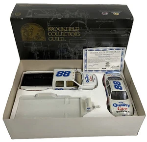 BROOKFIELD 1/24 #88 DALE JARRETT FORD QUALITY CARE 3 PIECE SET WITH TRAILER Rare - Picture 1 of 3