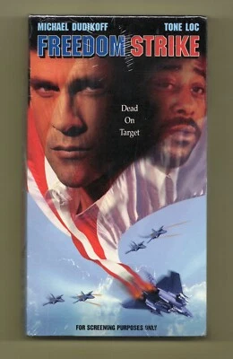 Freedom Strike VHS 1998 Michael Dudikoff Tone Loc APix Promo Screener Sealed - Image 1 of 4
