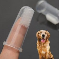 Dog/Cat Descaling Oral Cleaning Silicone Finger Toothbrush Pet Supplies with Box