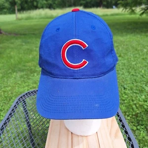 Mütze Kappe Chicago Cubs orange blau Druckknopflasche Vater Trucker Baseball BinT - Bild 1 von 9