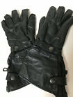 BIKERS CLUB Thinsulate Motorcycle Leather Riding Gloves-Size Medium in Black    