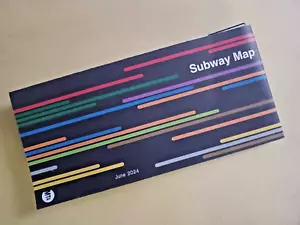 New York City NYC Genuine Subway Map MTA  Metropolitan Transit June 2024 - Picture 1 of 1
