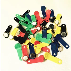 100pcs Mixed Color Handle DS1990a-F5  I-Button electronic key IB tag cards fobs - Picture 1 of 7