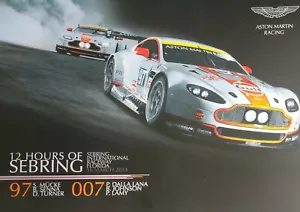 Tarjeta de héroe 2013 Aston Martin Racing Vantage GTE GT Sebring IMSA ALMS - Imagen 1 de 2