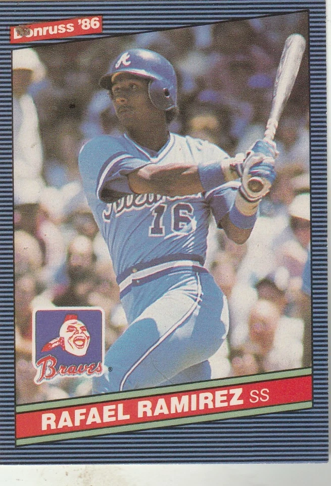 FREE SHIPPING-MINT-1986 Donruss #263 Rafael Ramirez Atlanta Braves +BONUS CARDS - Image 1 of 1