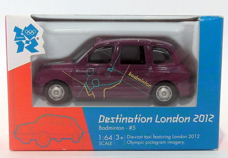 Corgi 1/64 Scale Diecast TY66107 FX Taxi Destination London 2012 #5 Badmington - Imagen 1 de 1