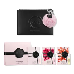 VIKTOR & ROLF ❤️ FLOWERBOMB, RUBY ORCHID, TIGER LILY, BAG & KEYCHAIN SET - Picture 1 of 1