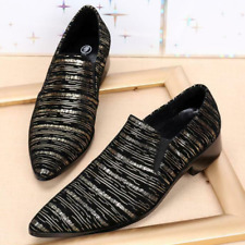 Mens Chic Leather Slip On Pointy Toe Dress Formal Wedding Party Casual Shoes New