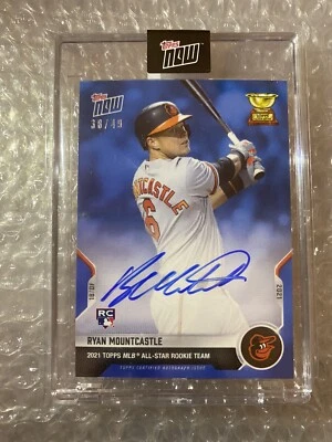2021 Topps Now Ryan Mountcastle Auto 38/49 - Image 1 of 2