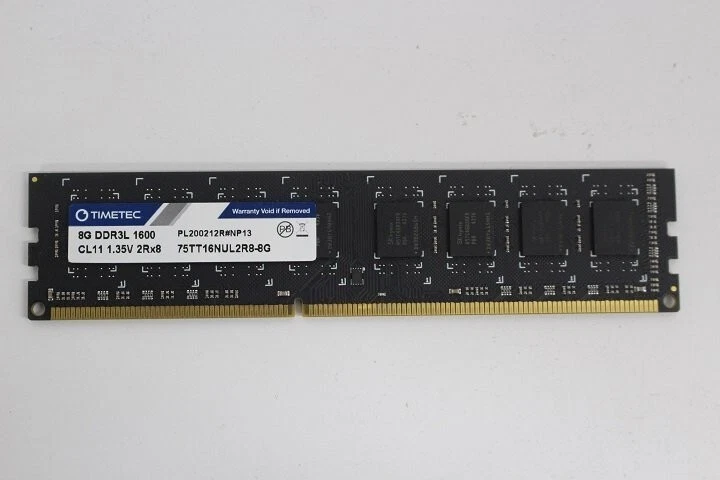 75TT16NUL2R8-8G GENUINE TIMETEC LAPTOP MEMORY 8G DDR3L 1600 (CA612) - Image 1 of 1