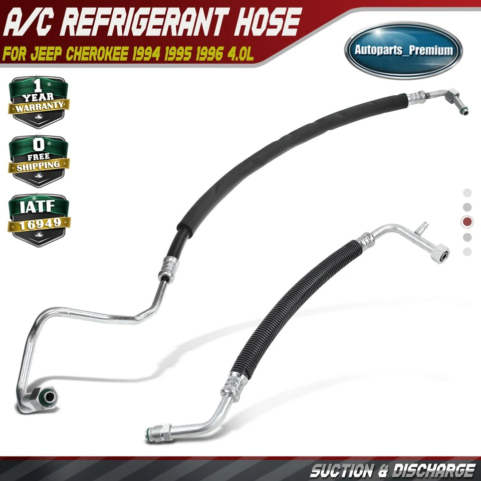 Conjunto de azadas de succión y descarga de aire acondicionado para Jeep Cherokee 1994 1995 1996 L6 4,0 L Foto 1 de 4