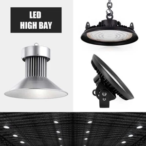  LED UFO High Bay Light 50W/100W/150W/200W for Commercial Warehouse Industrial  - Picture 1 of 17