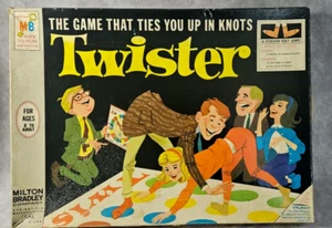 Vintage 1960s Twister Game by Milton Bradley Complete with Original Box - Picture 1 of 5
