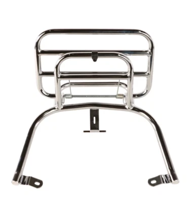 Rack traseiro dobrável Prima cromado compatível com scooter Vespa LX 50 150 - Imagem 1 de 4