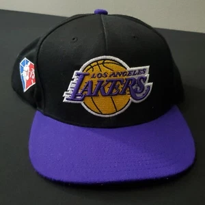 Cappello Los Angeles Lakers Mitchell & Ness Pinwheel 75 originale snapback logo nero - Foto 1 di 12