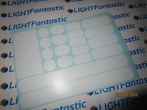 Gloss White Patch Frame Fork Chainstay cable rub protector sticker BMX MTB Bike  - Picture 1 of 2