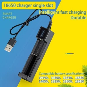 Universal USB Battery Charger 1 Slot Adapter For 10440 14330 14500 16500 18500 - Picture 1 of 12