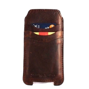 custodia vera pelle completa per samsung galaxy note 10 libro portafoglio fatto a mano cover - Foto 1 di 5