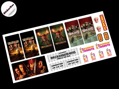 JUEGO DE 22 PEGATINAS PERSONALIZADAS para Palace Cinema 10232 Town Plan 10184, Modelos, Juguetes, etc. Foto 1 de 3