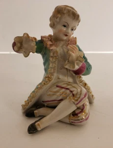 Seated Figurine Regency Period No Labels or Marks MCM Porcelain  - Bild 1 von 3