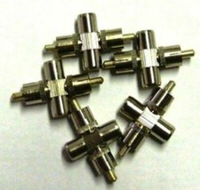 8Pcs Adapter Rca Spliter with 2 male and 2 Female Connector