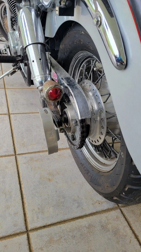 Rolled Vertical License Plate Relocation Bracket for HONDA SHADOW 1100 All years - Image 1 of 4