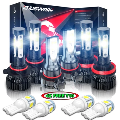 Kit de 6 faros LED y bombillas antiniebla blancas para Chevrolet Avalanche 2007-2013 Foto 1 de 4