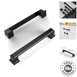 Elegant 20 Count Matte Black Drawer Pulls - Easy Install for Cabinets & Dressers - Picture 1 of 9