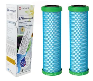 2 x EM Premium 5 D Wasserfilterpatrone besserer Durchfluss für Sanuno Vario - Bild 1 von 3