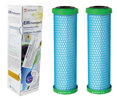 PRIME INVENTIONS 2 x Cartucho de filtro de agua EM Premium 5D mejor flujo para Sanuno Vario