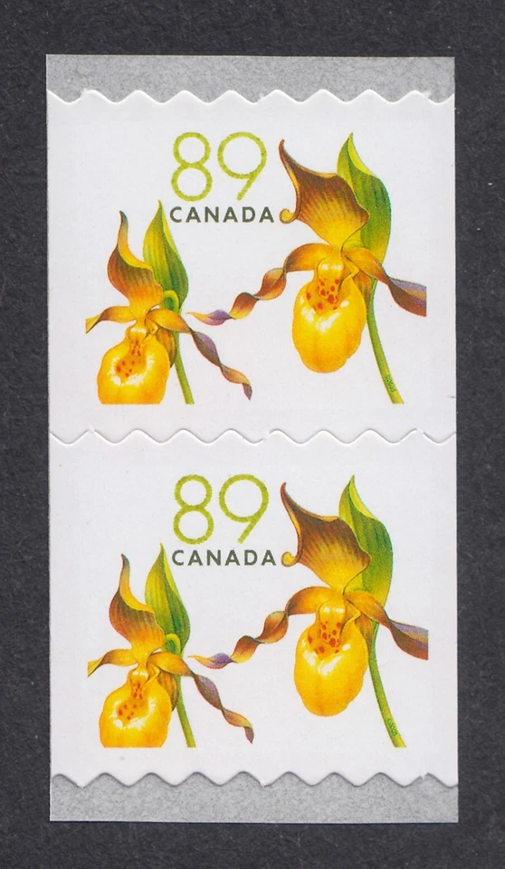 ORCHID - YELLOW LADY'S SLIPPER = Coil Pair = Canada 2005 #2129 Foto 1 de 1