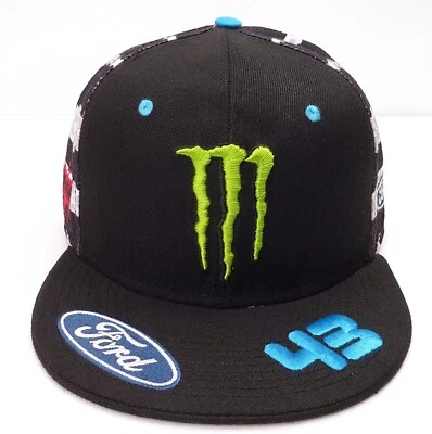 DC SHOES Hoonigan Monster Energy Flat Visor HRD Black Snapback Cap Ken Block - Bild 1 von 4