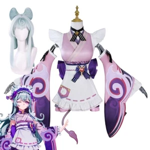 Genshin Impact Yumemizuki Mizuki Cosplay Costume Full Set Halloween Carnival - Picture 1 of 14