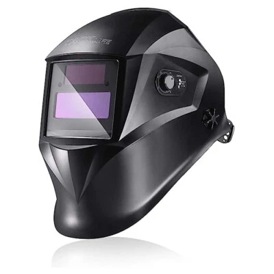 TACKLIFE Welding Helmet, True Color and Solar Power Auto Darkening Grinding Helm