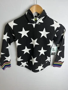 DSG Hoodie Size XS Girls Pullover Stars Black White - Picture 1 of 3