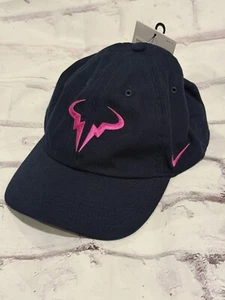 Gorra Nike Rafael Nadal Rafa Gorra Rosa Azul Marino Bull AeroBill Heritage 86 Muestra - Imagen 1 de 12