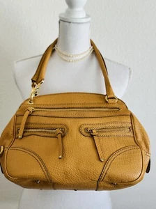 Hogan Mustard Leather Shoulder Bag - Picture 1 of 18