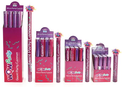 CAÑONES DE FIESTA CONFETI SHOOTER POPPERS AÑO NUEVO EVENTOS DE BODA 20CM - 80CM  Foto 1 de 4