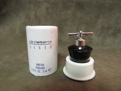 Frasco pequeno perfume vívido por Liz Claiborne 1/8 oz tamanho MINI com caixa de papelão - Imagem 1 de 2