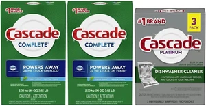 Powder Dishwasher Detergent, Fresh Scent 90 Oz (2 Pack) with Dishwasher Cleaner - Picture 1 of 12