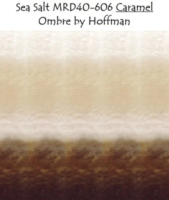 Sea Salt Ombre Cotton Quilt fabric Hoffman BTY MRD40-606 Shades CARMEL 32" LAST - Image 1 of 4