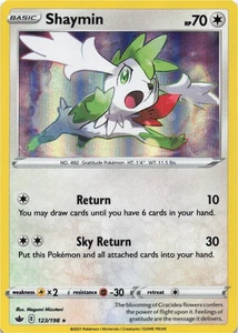 Pokemon - Shaymin #123/198 - SWSH06: Chilling Reign Holo - Picture 1 of 2